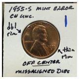 WED COIN AUCTION MORGANS PEACE ERRORS & MORE