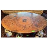 EARLY 20TH C GERMAN MARQUETRY TABLE
