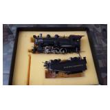 painted brass trains