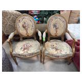 ANTIQUE AUBUSSON CHAIRS