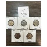 COIN MORGANS PEACE METEORITES DECL SIGNER AUTOGRAPH +