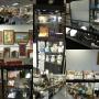WOW CHECK IT OUT AMAZING ANTIQUES AND MORE ESTATE AUCTION QUILTS STAINED GLASS STERLING AND MORE