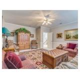 LEATHER TUFTED OTTOMAN NOT FOR SALE