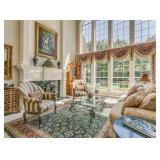 ANTIQUE PIECES TO LEFT AND RIGHT OF FIREPLACE NOT FOR SALE