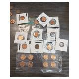 Assorted Coin Collection in Holders and Sleeves