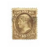 Brown 10 Cent Postage Stamp