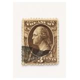 Brown Three Cent Postage Stamp