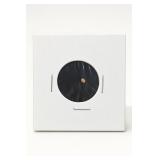 Black Vinyl Record in White Sleeve