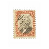 Orange and Black U.S. Postage Stamp