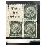 Block of Four German Postage Stamps