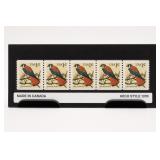 Five Canadian Bird Postage Stamps