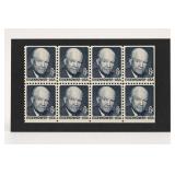 Sheet of Eight 6 Cent Eisenhower Stamps