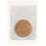 Encapsulated Copper-Tone Coin