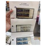 Assorted Postage Stamp Sheets in Sleeves