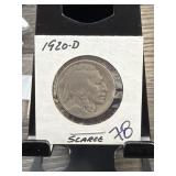 1920-D Buffalo Nickel in Holder