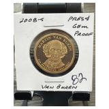 2008 Martin Van Buren Dollar Coin in Holder