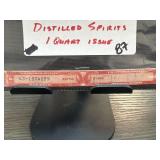 Red Distilled Spirits Tax Stamp
