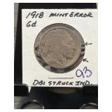 Buffalo Nickel Coin in Holder