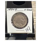 Single Buffalo Nickel in Holder
