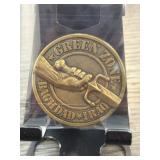 Green Zone Bronze-Tone Commemorative Coin