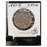 Buffalo Nickel in Protective Holder