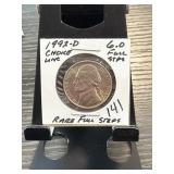 1992-D Jefferson Nickel in Card Holder