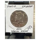 2007-D Kennedy Half Dollar in Holder