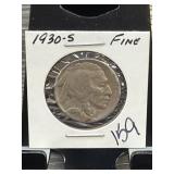 Buffalo Nickel in Protective Sleeve