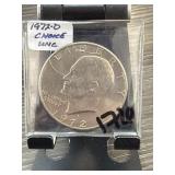 1972-D Eisenhower Dollar Coin in Sleeve