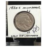 Buffalo Nickel in Paper Holder