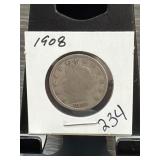 1908 Coin in Card Holder