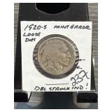 Buffalo Nickel in Paper Holder