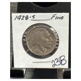 1928-S Buffalo Nickel in Holder