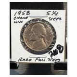 1958 Nickel in Card Holder