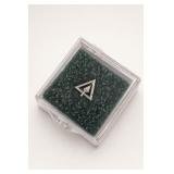Silver-Tone Triangle Lapel Pin in Box
