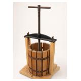 Wood and Metal Fruit Press