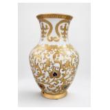 White and Gold Decorative Vase