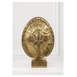 Gold-Tone Turtle Shell Sculpture