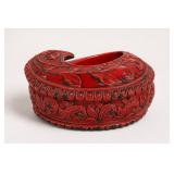 Red Carved Decorative Box