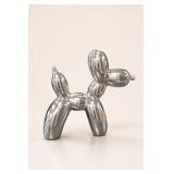 Silver-Tone Balloon Dog Figurine