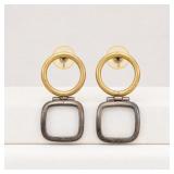 Gold-Tone and Silver-Tone Dangle Earrings