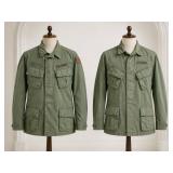 Pair of Green Military-Style Field Jackets