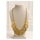 Gold-Tone Coin Necklace