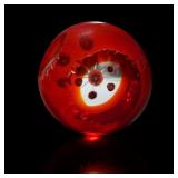 Red Art Glass Paperweight