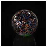 Multicolor Art Glass Paperweight