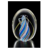 Multicolor Art Glass Paperweight