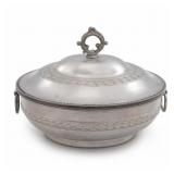Silver-Tone Covered Serving Bowl