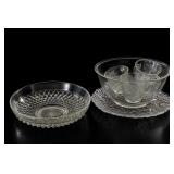Clear Glass Bowls and Plates Group