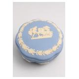 Blue and White Decorative Lidded Box