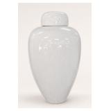 White Ceramic Lidded Jar